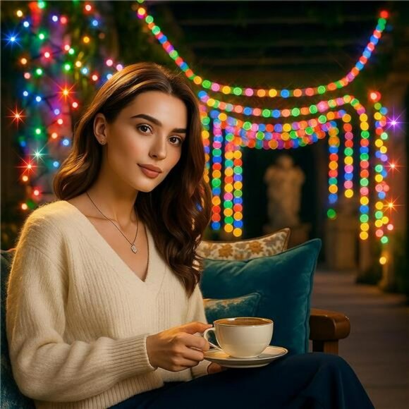 66ft waterproof LED rope lights color changing outdoor string lights for holiday - Picture 5 of 7